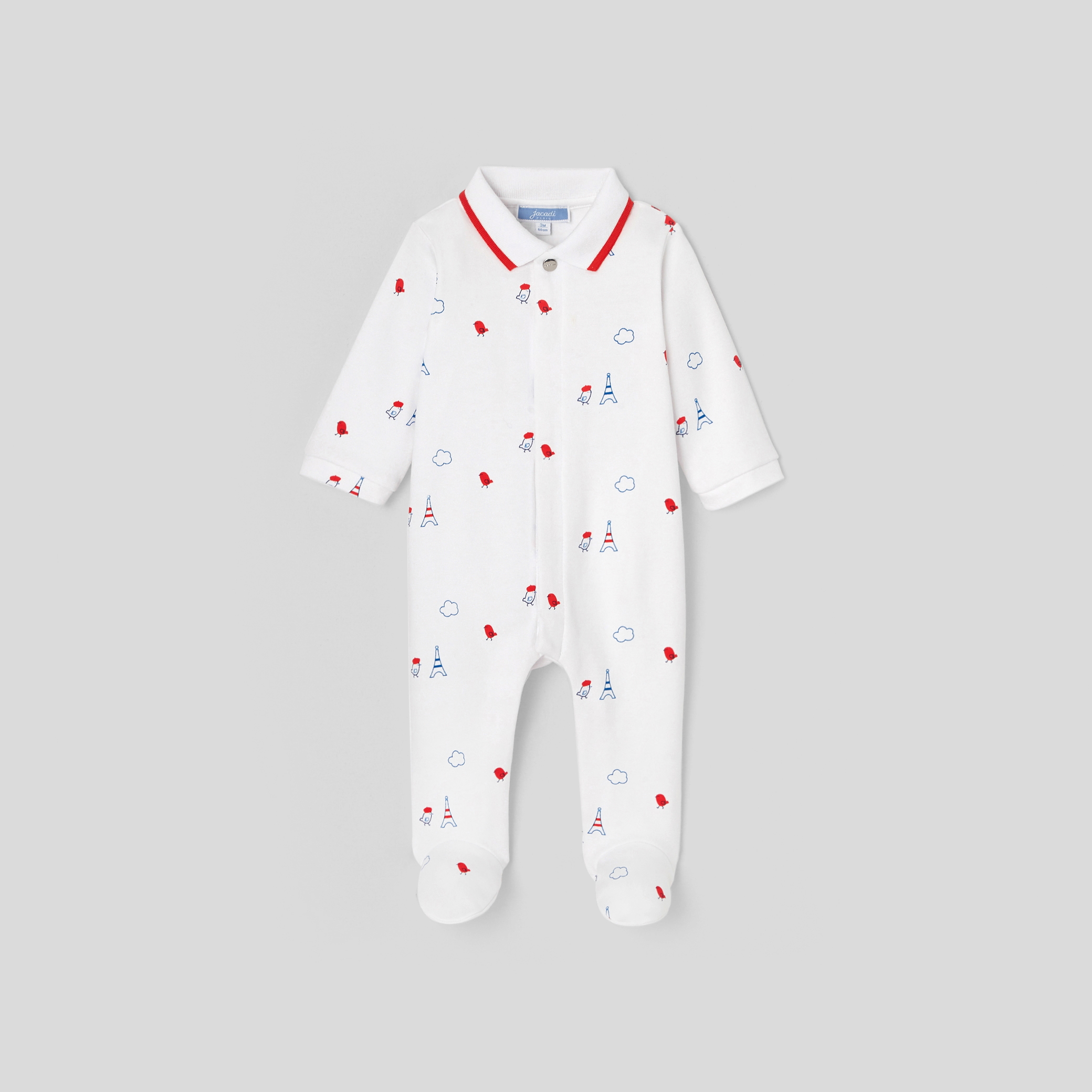 Baby boy cotton footed pajamas