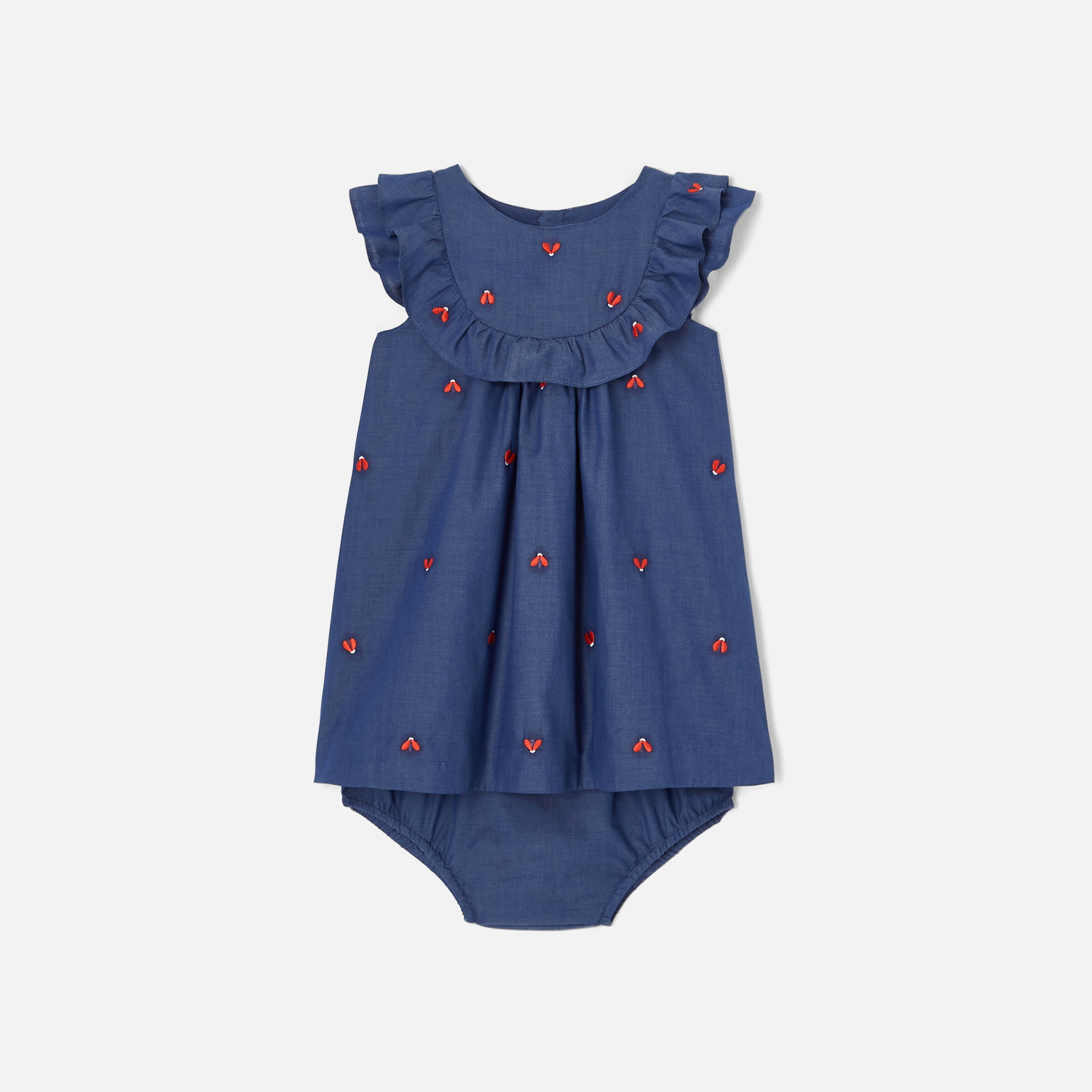 Toddler girl chambray dress