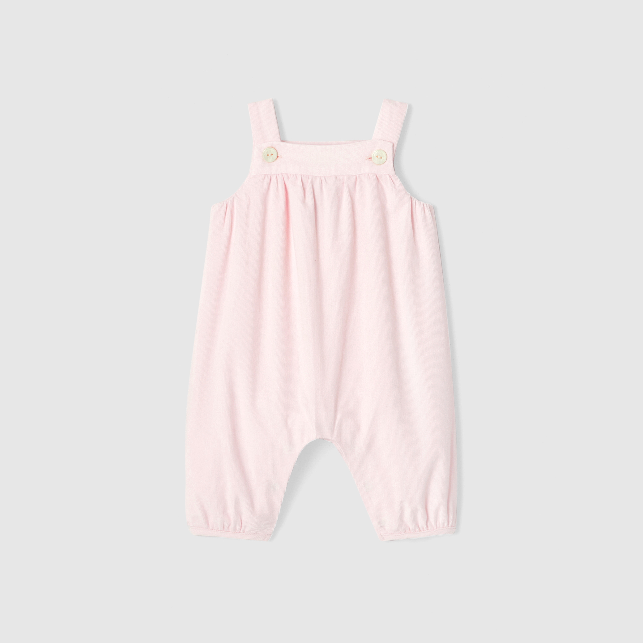 Baby girl velour overalls
