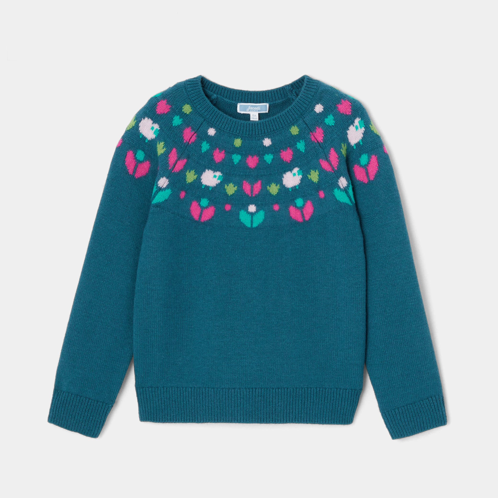 Girl jacquard sweater