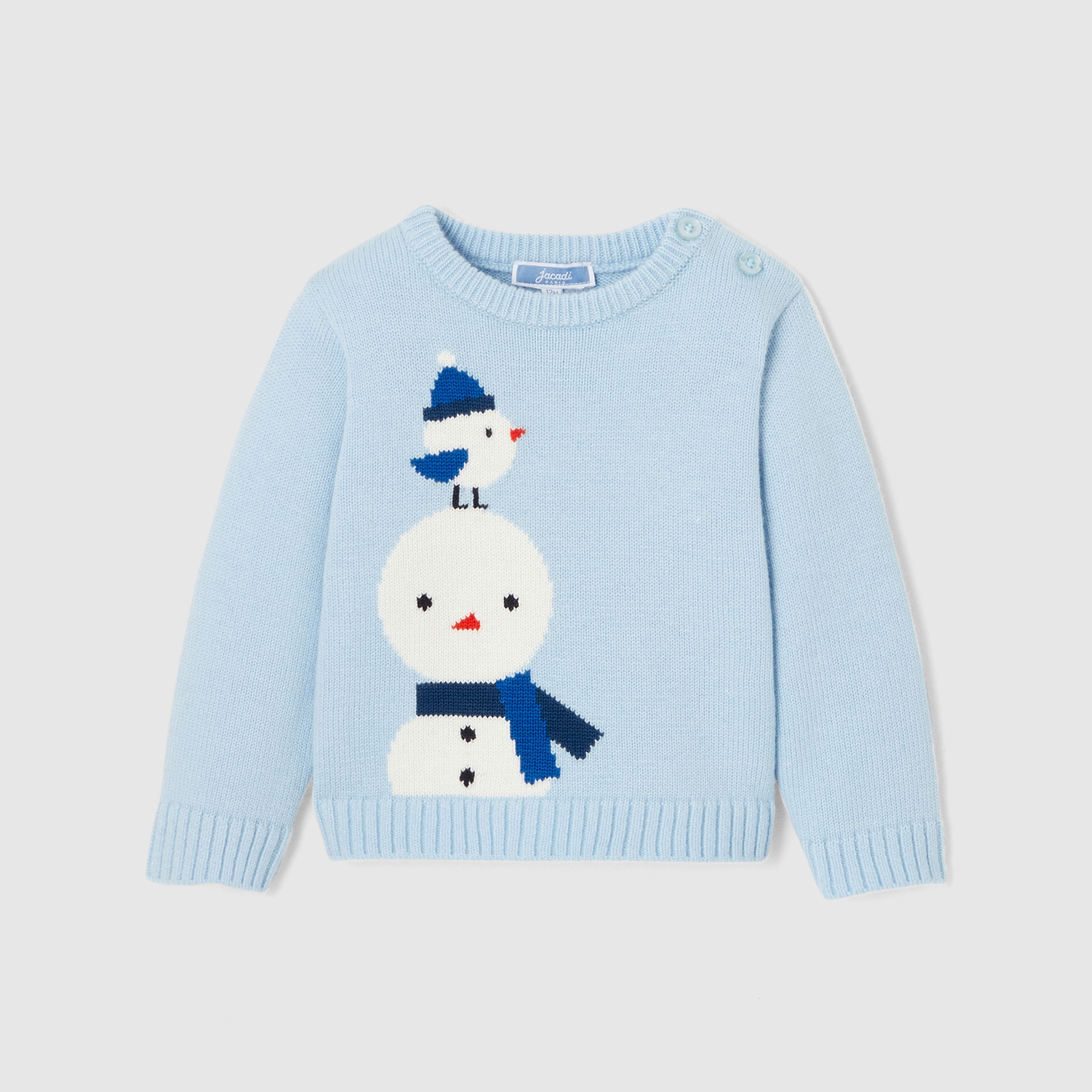 Baby boy playful intarsia sweater