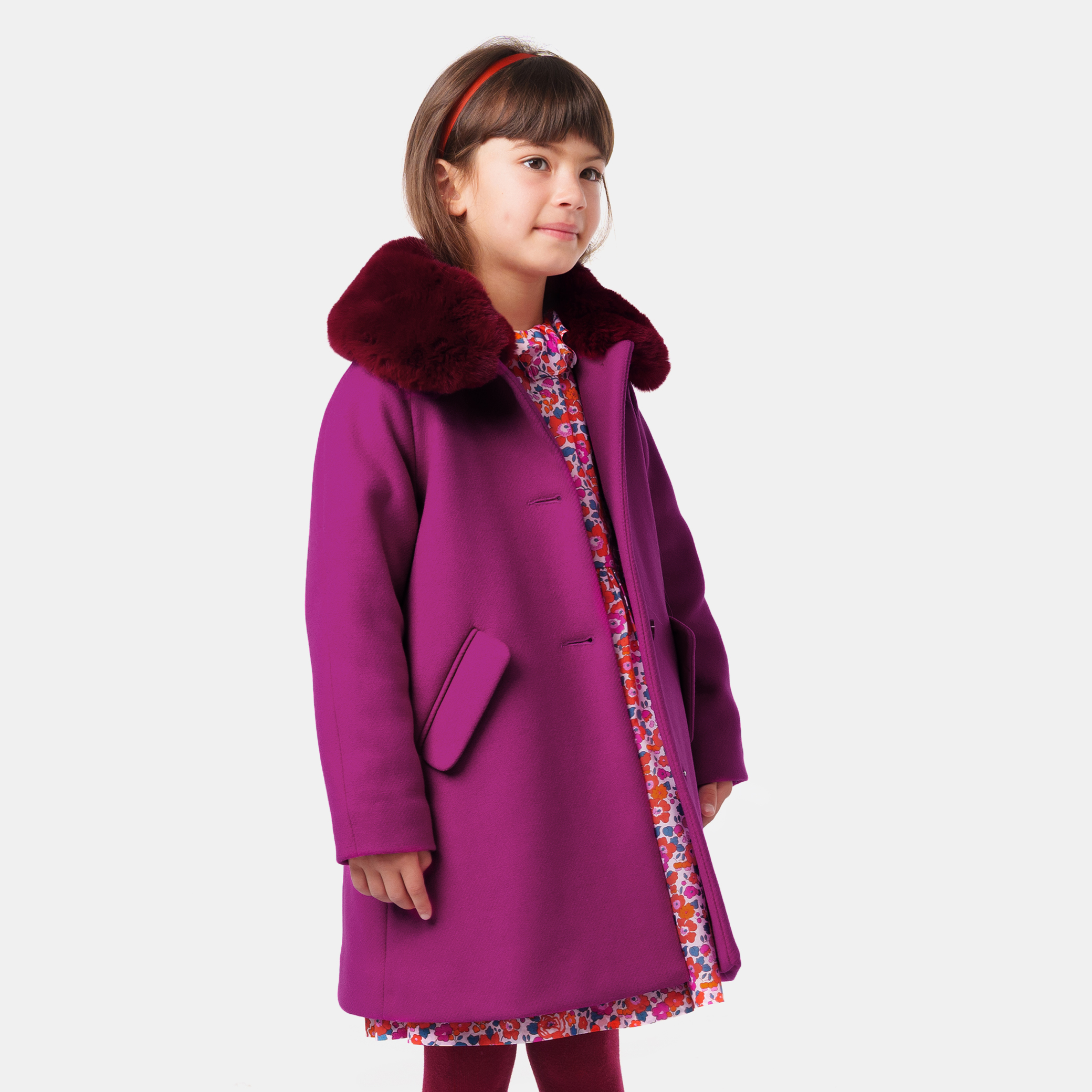 Girl wool coat