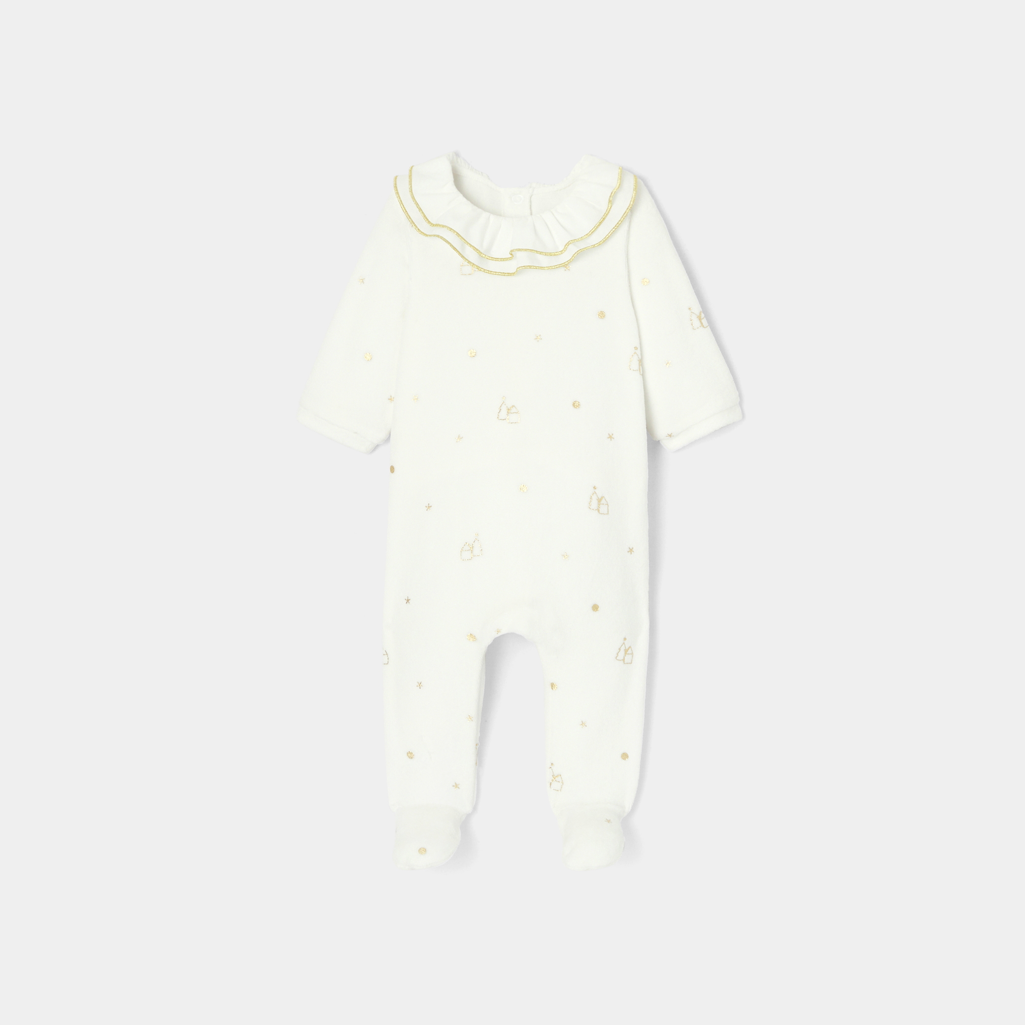 Baby girl Holiday velvet pajamas