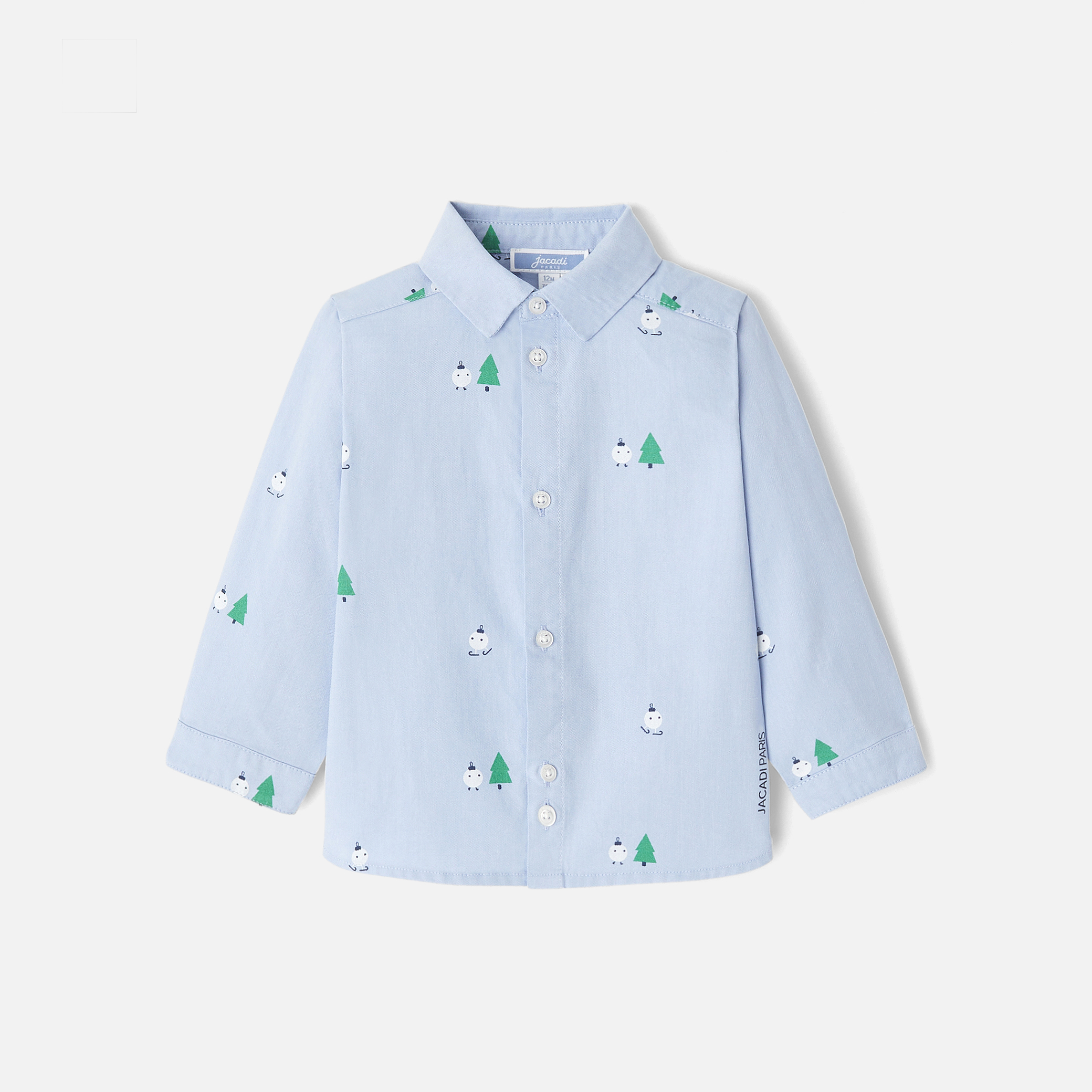 Baby boy shirt with fir trees