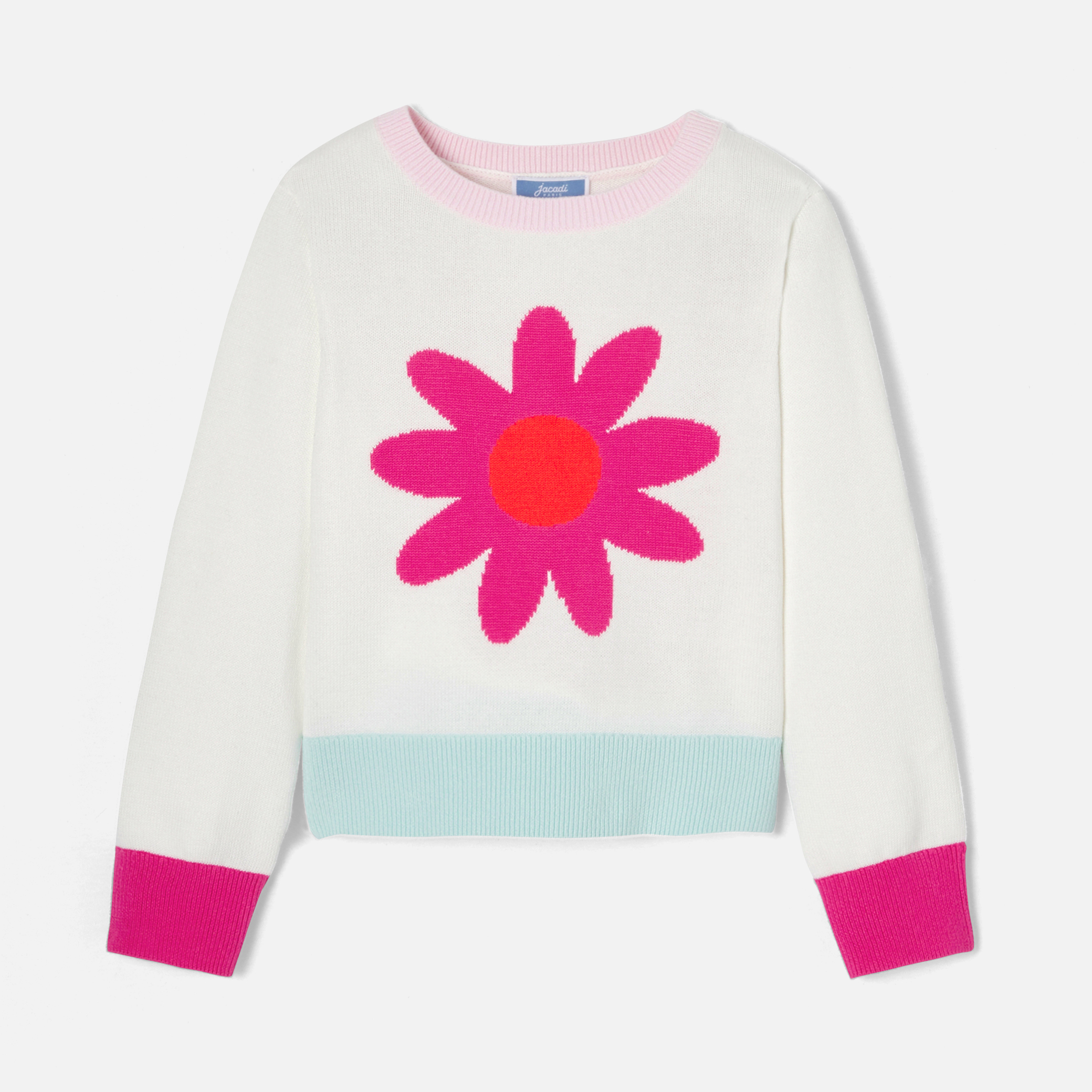 Girl intarsia sweater