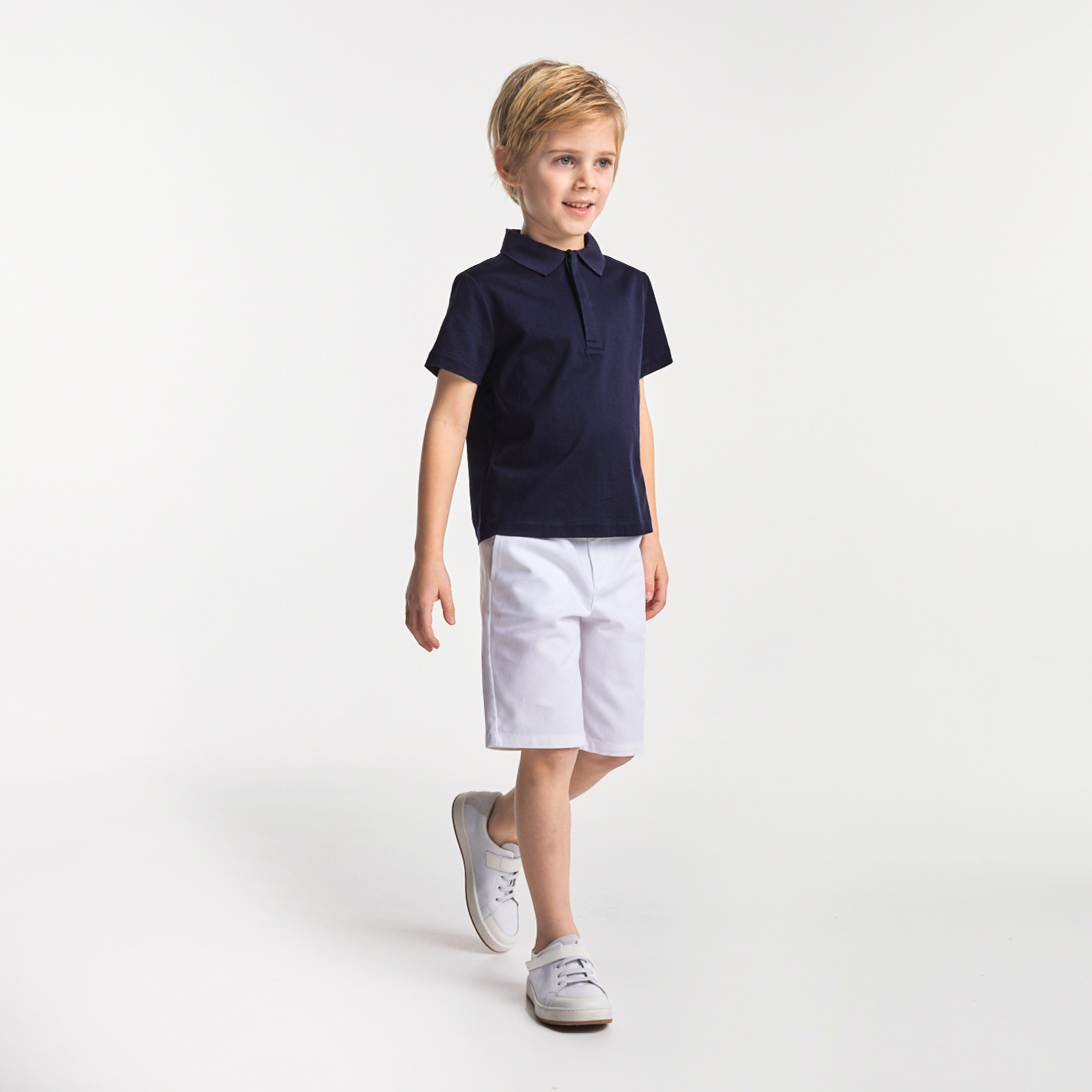 Boy mercerised ceremony polo shirt
