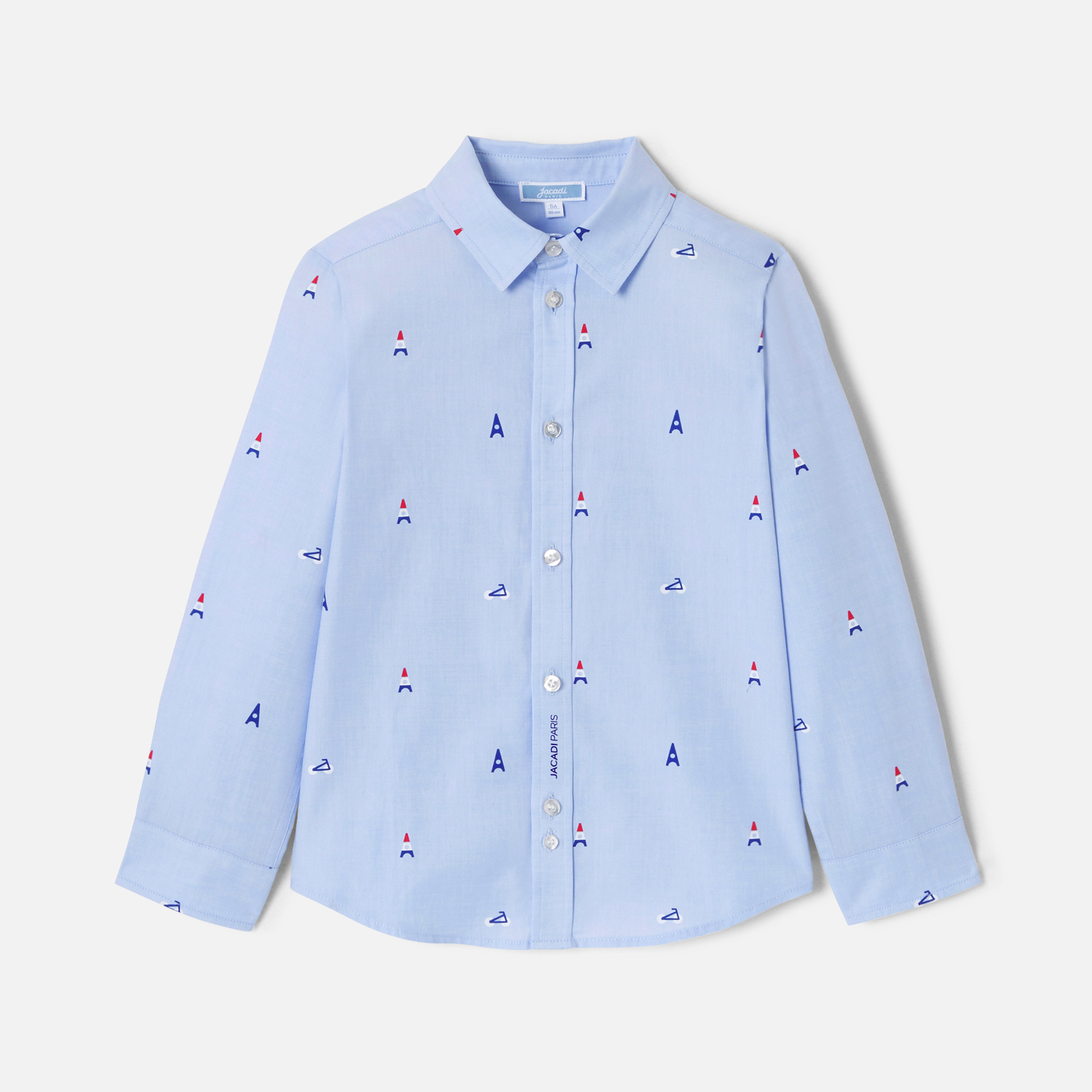 Boy shirt with Parisian motifs