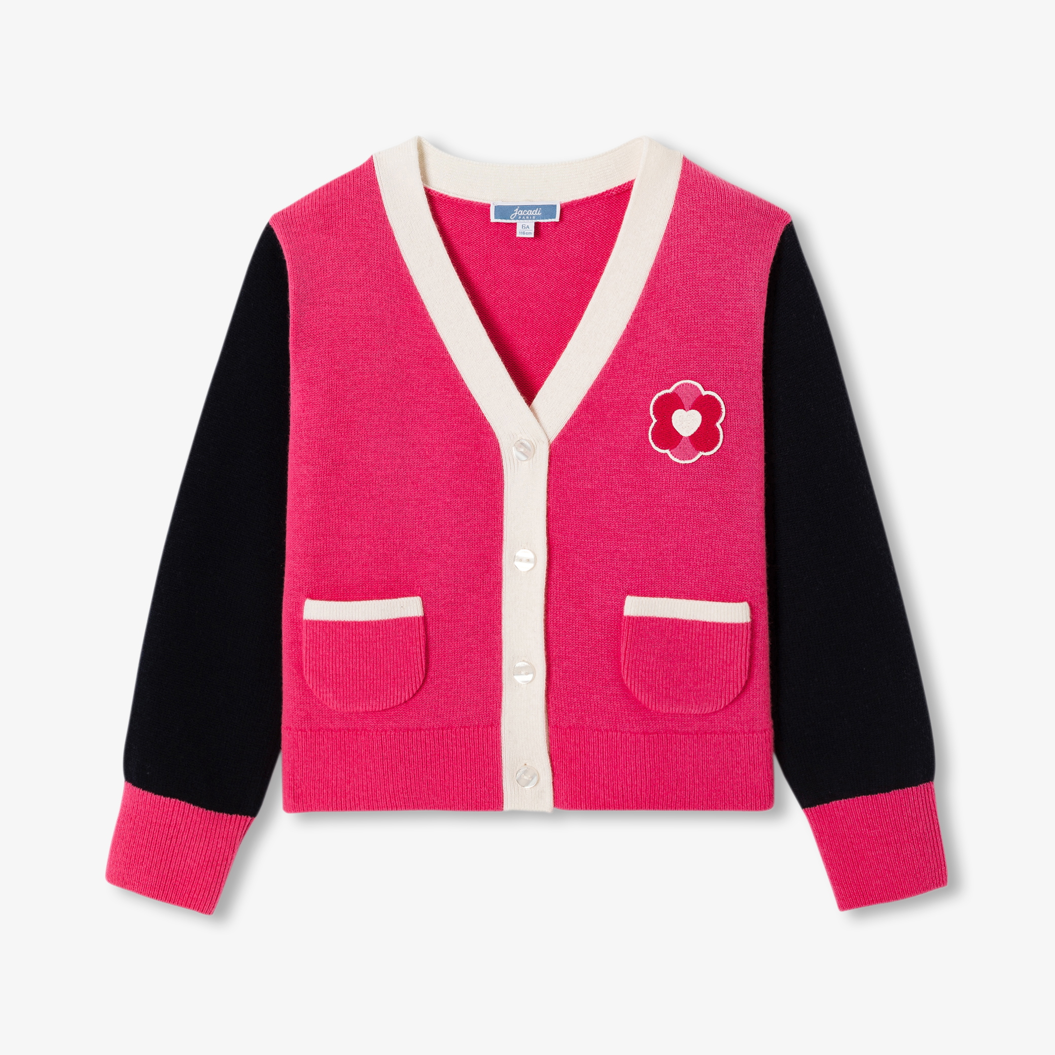 Cardigan in v cu buzunare