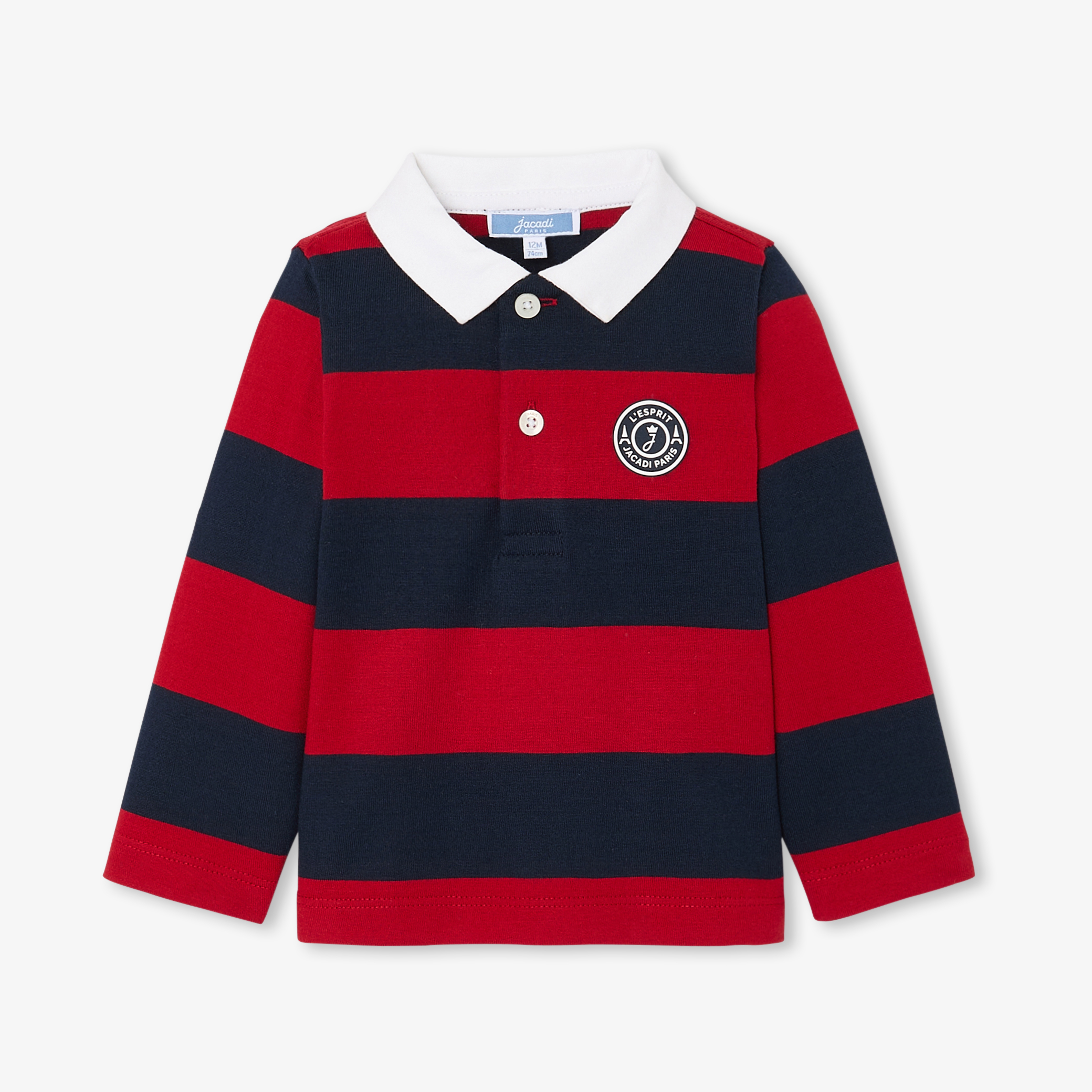 Tricou polo cu dungi late