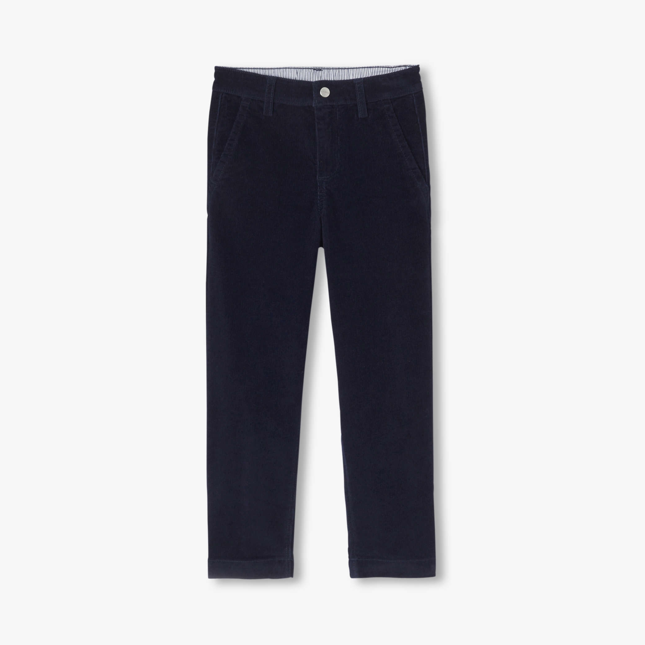 Pantaloni raiati cu croi drept